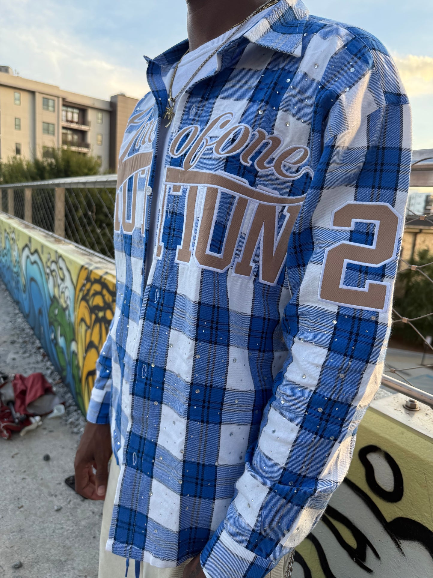 ONEOFONE BLUE FLANNEL