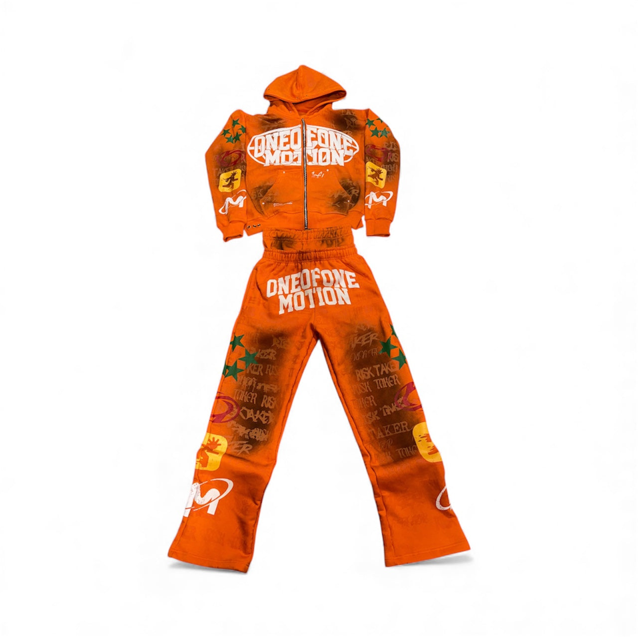 ONEOFONE GRAFFITI ZIP UP (Orange)