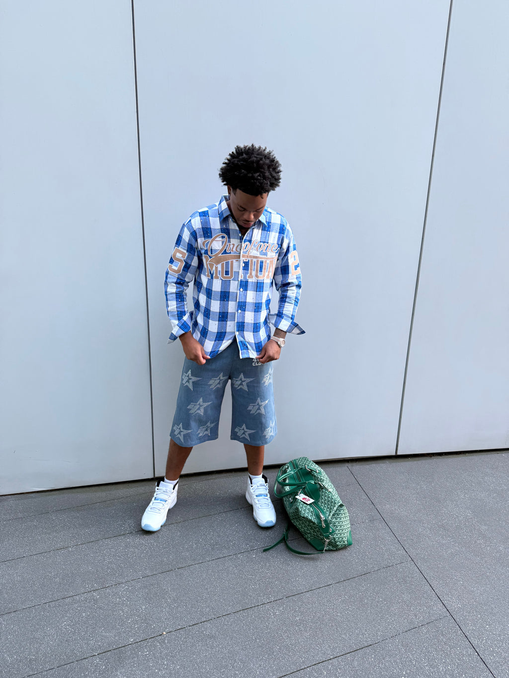 ONEOFONE BLUE FLANNEL