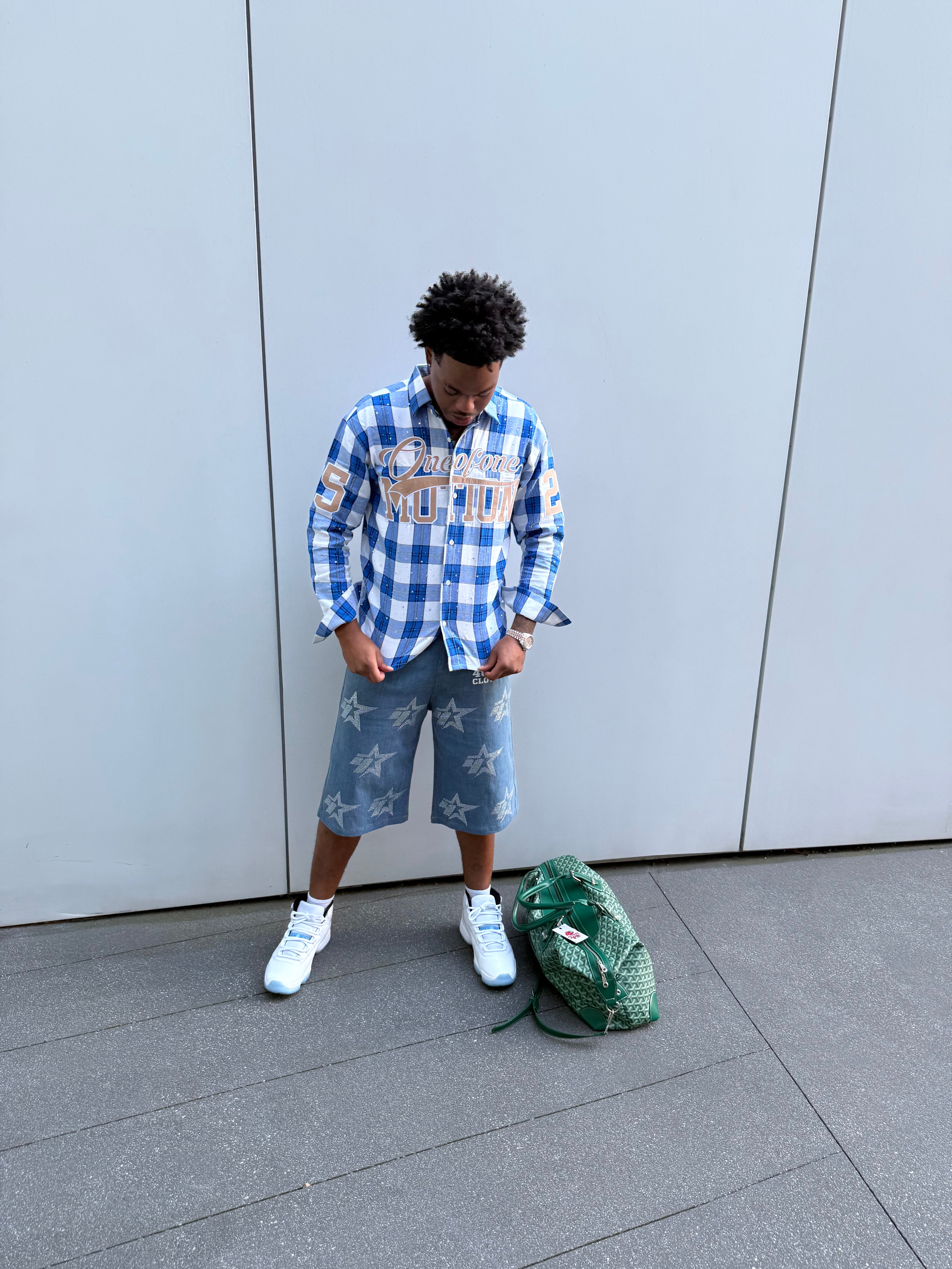 ONEOFONE BLUE FLANNEL