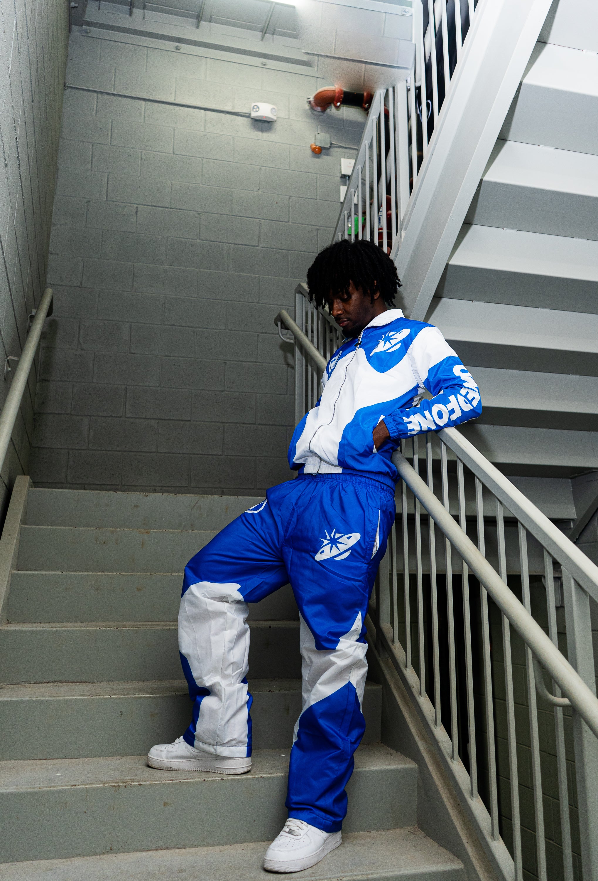 “ONEOFONE” BLUE WINDBREAKER SET