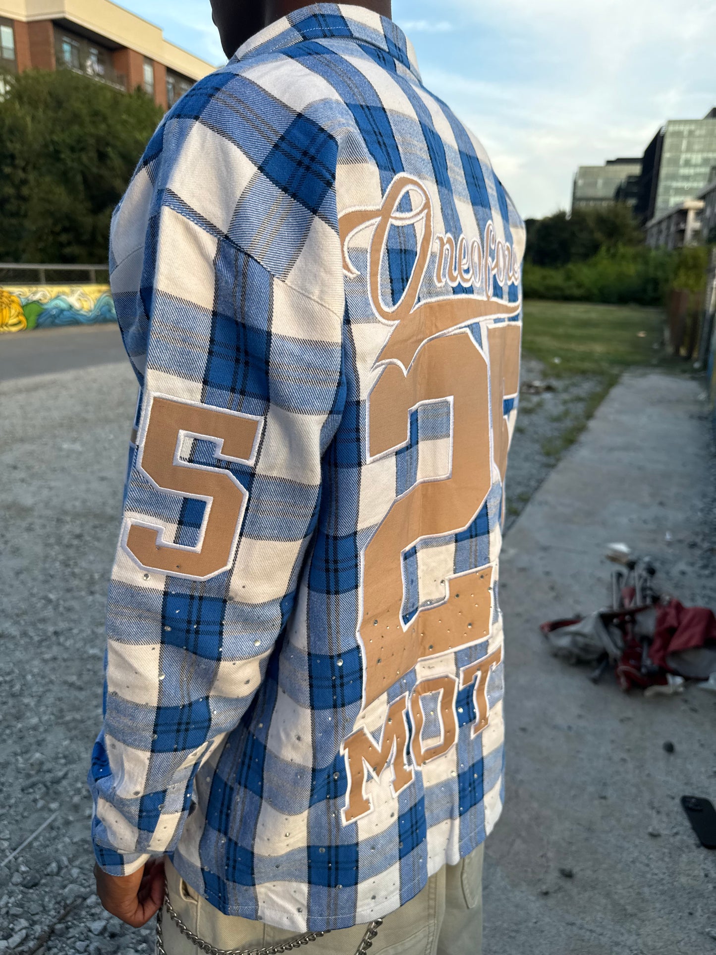 ONEOFONE BLUE FLANNEL