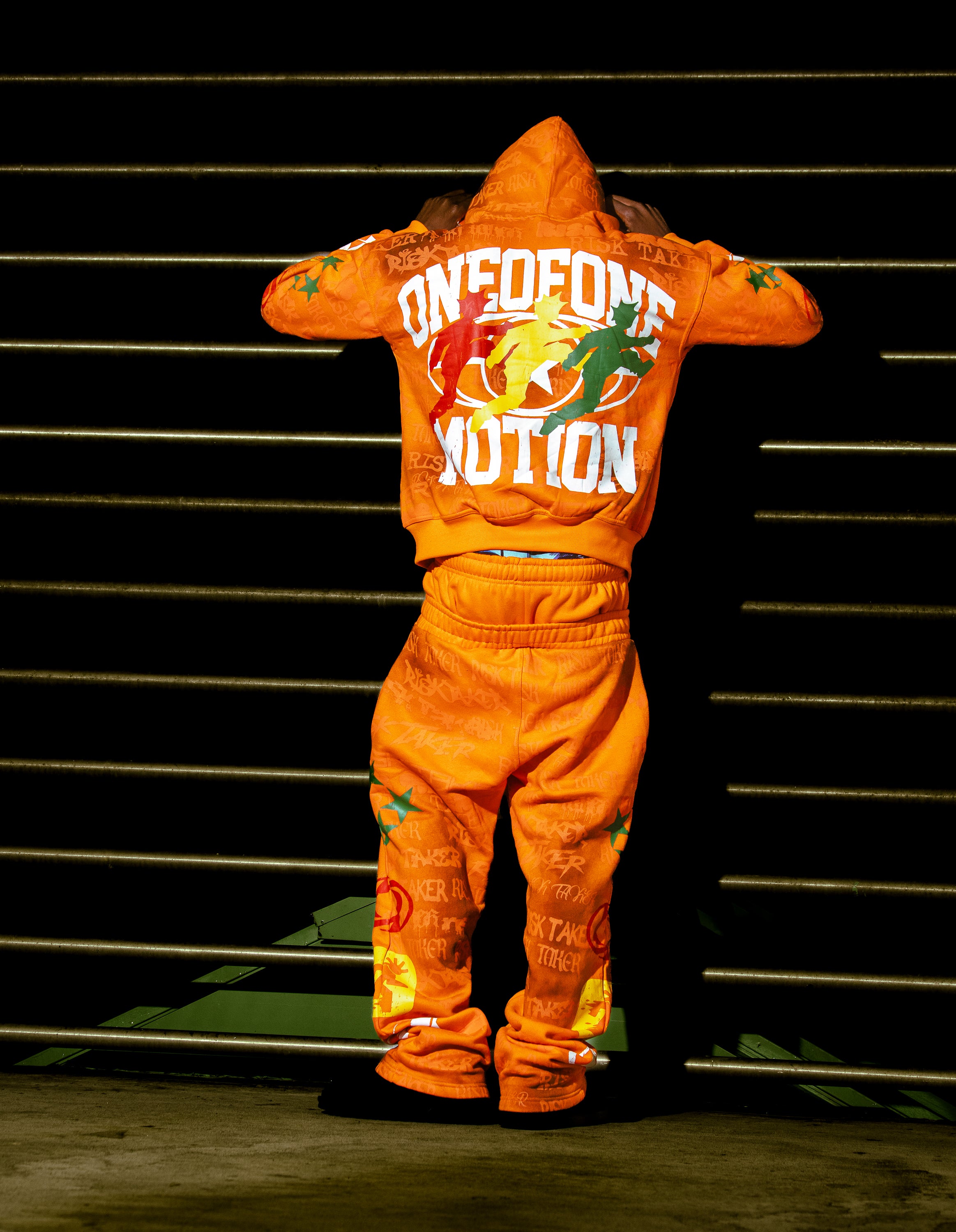ONEOFONE GRAFFITI ZIP UP (Orange)