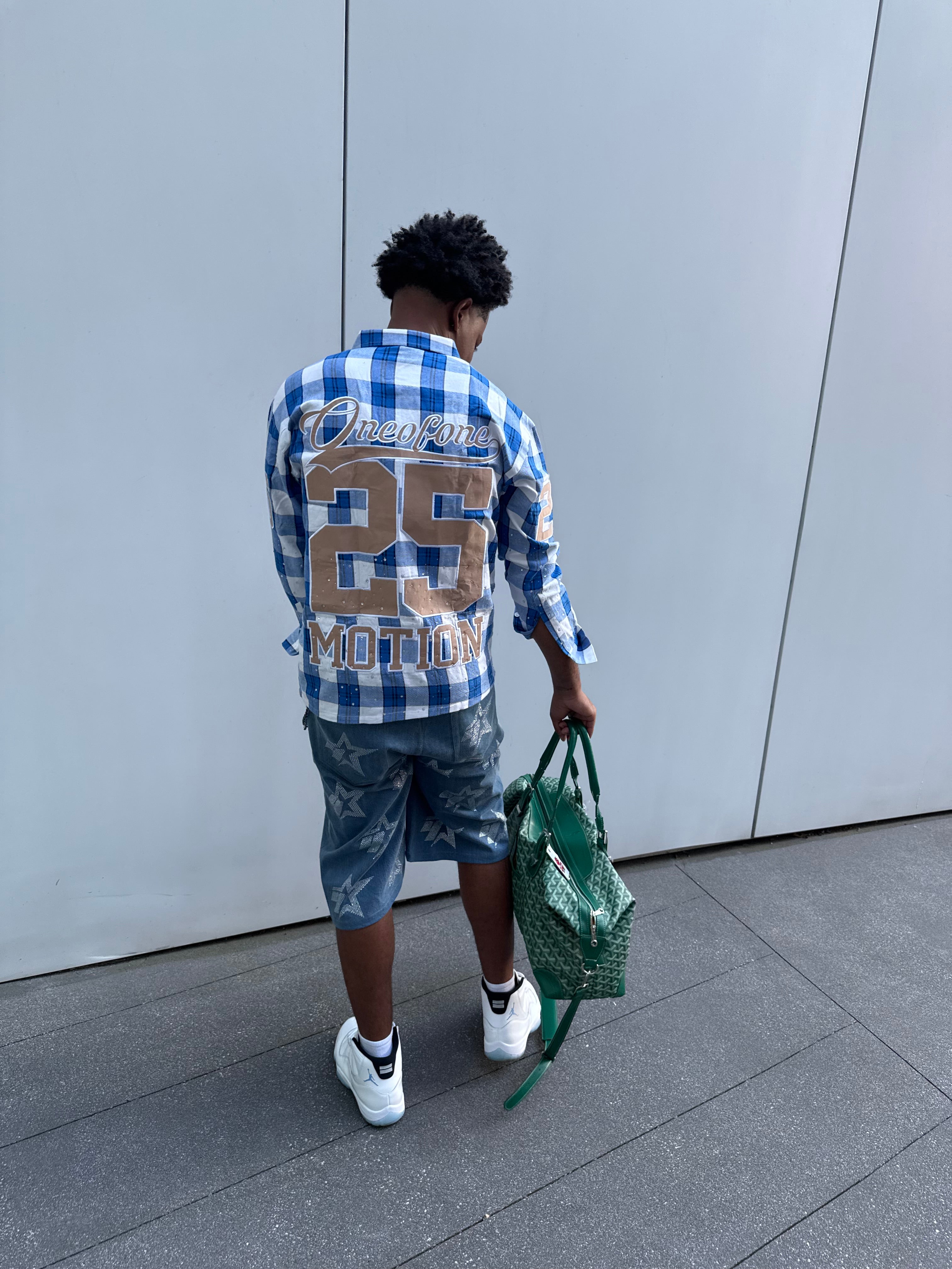 ONEOFONE BLUE FLANNEL