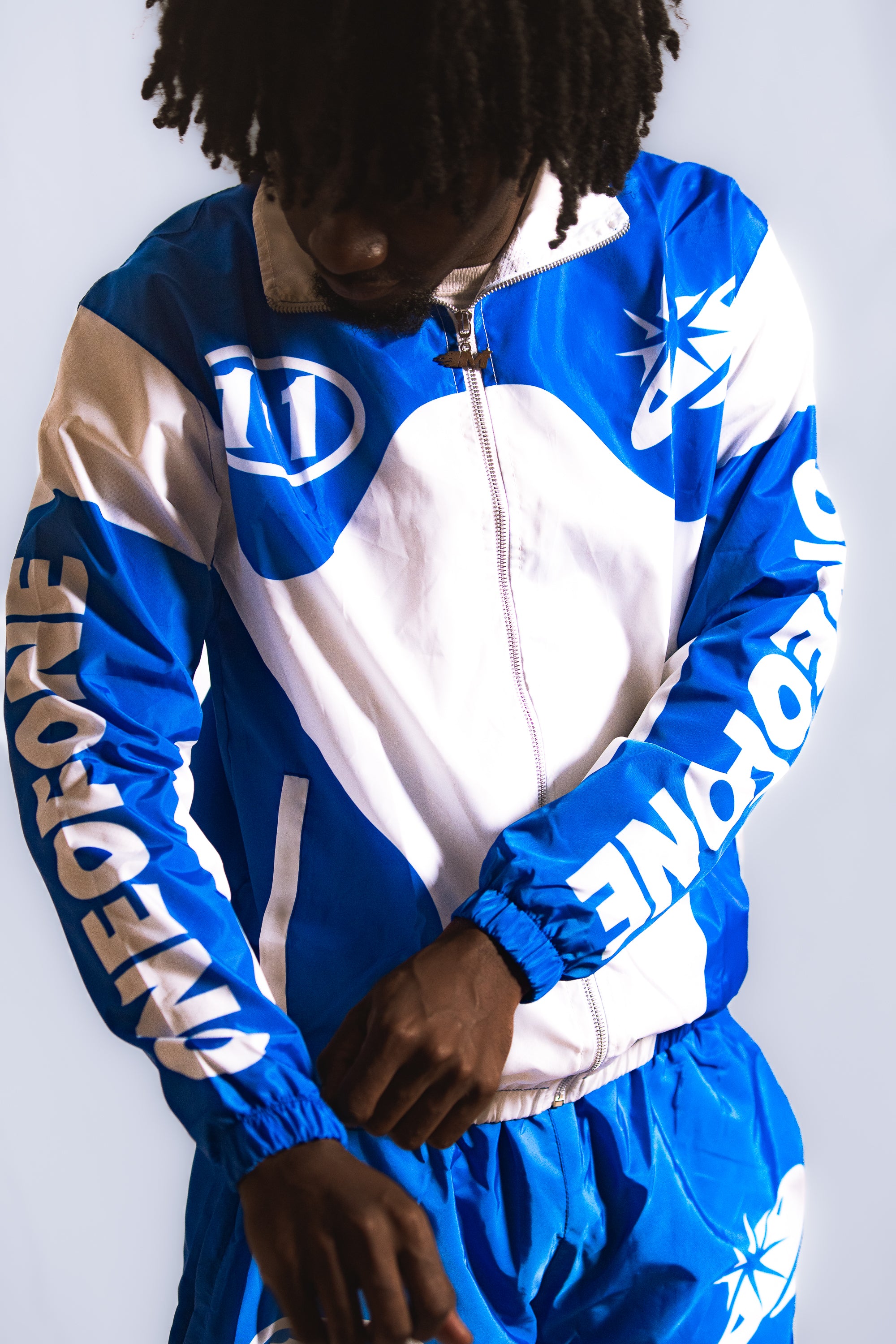 “ONEOFONE” BLUE WINDBREAKER SET