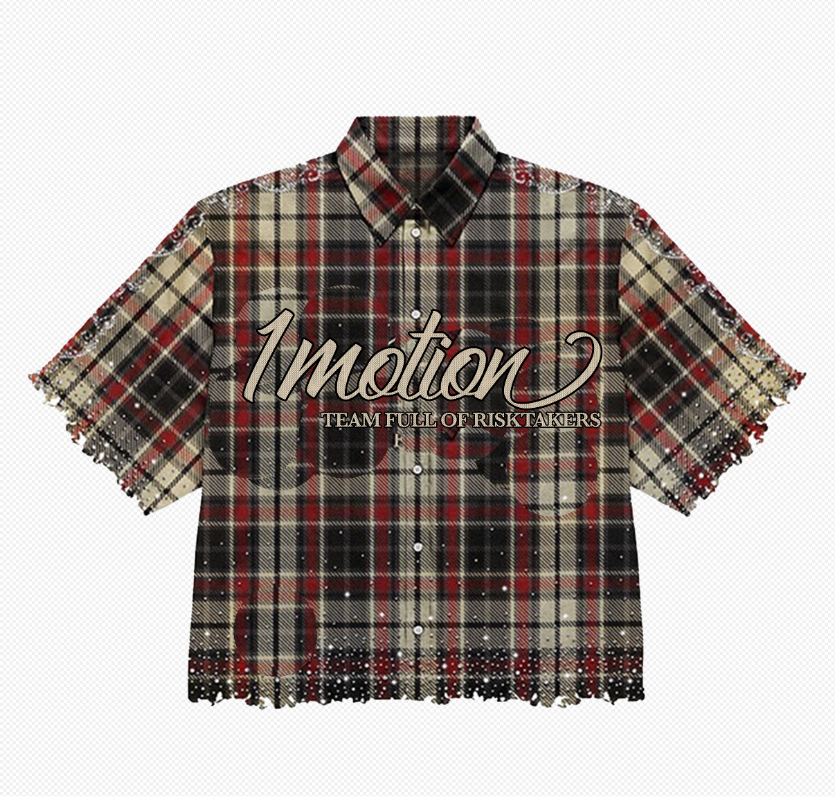 1M RED/BURGUNDY RISK TAKER FLANNEL