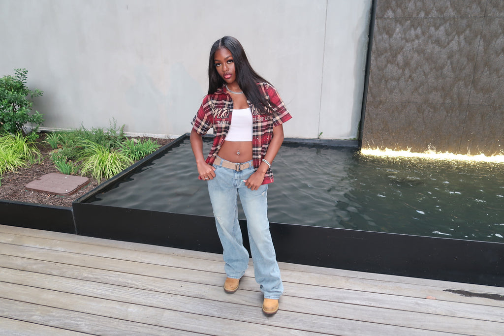 1M RED/BURGUNDY RISK TAKER FLANNEL