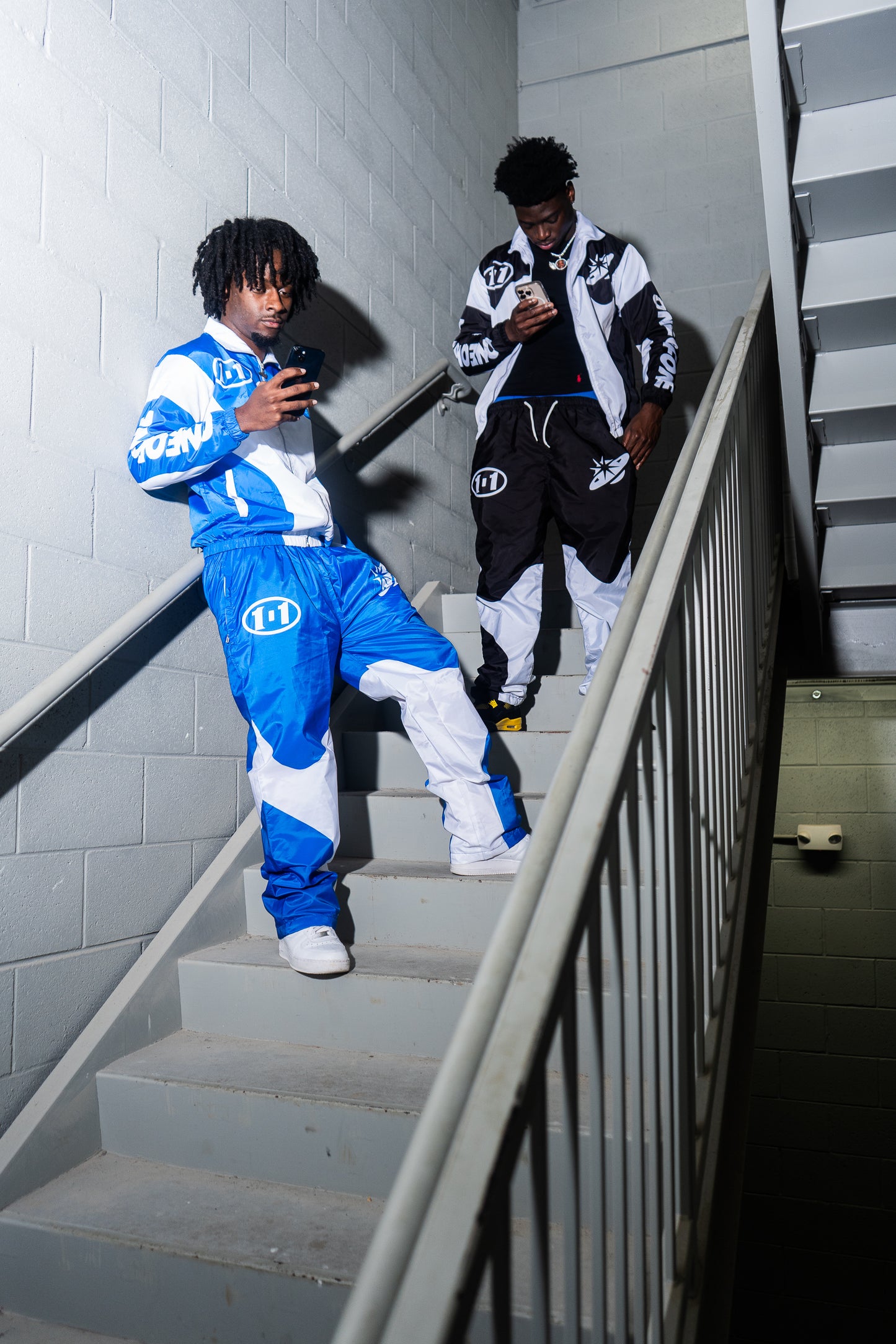 “ONEOFONE” BLUE WINDBREAKER SET