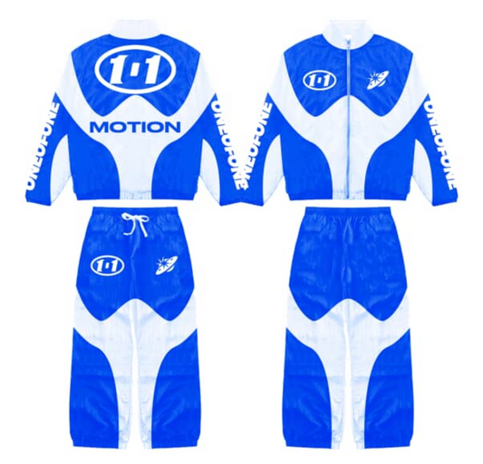 “ONEOFONE” BLUE WINDBREAKER SET
