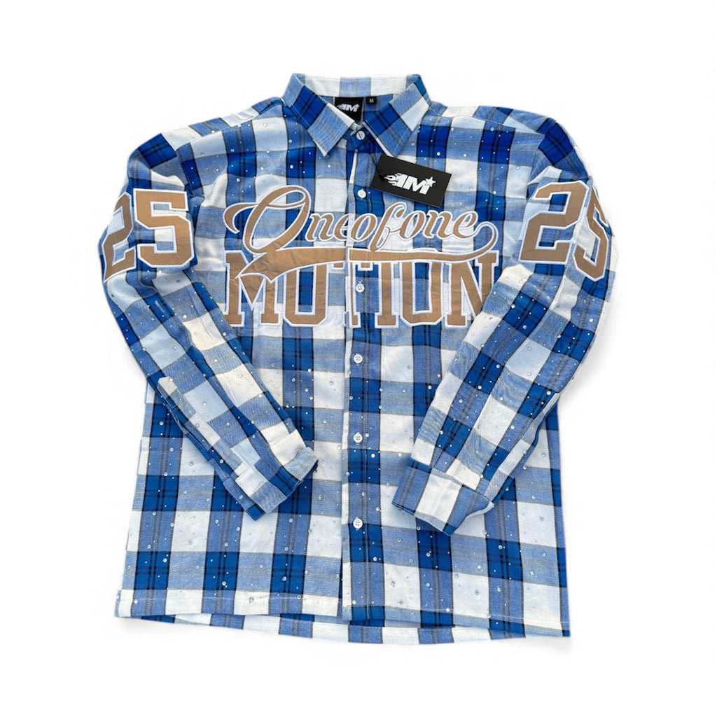 ONEOFONE BLUE FLANNEL