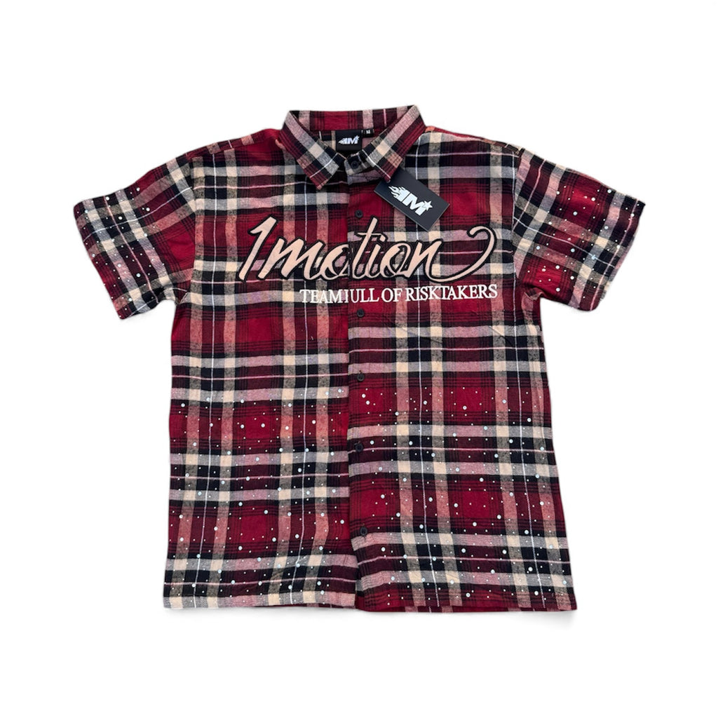 1M RED/BURGUNDY RISK TAKER FLANNEL